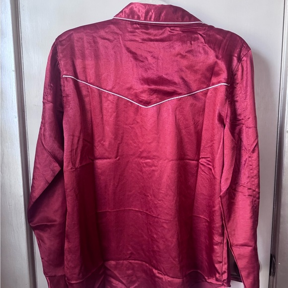 Cruel Denim Red Western Button Down Shirt - Picture 4 of 4